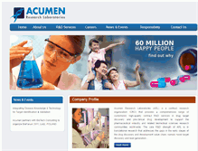 Tablet Screenshot of acumen-research.com